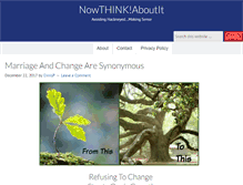 Tablet Screenshot of nowthinkaboutit.com